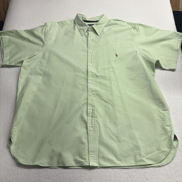 Ralph Lauren Shirt Mens Extra Large Green Classic  Pony Short Sleeve 2XB - Picture 2 of 10